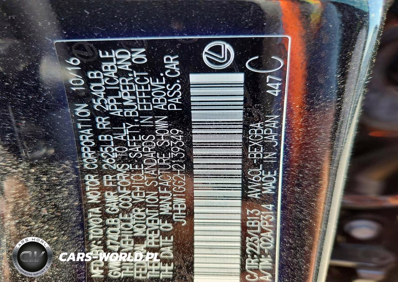2017 Lexus Es 300H VIN:JTHBW1GG2H2139349 - 13