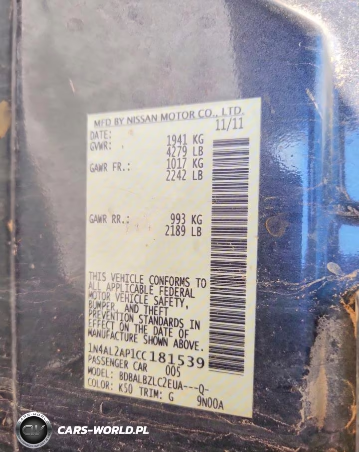 2012 Nissan Altima 2.5 VIN:1N4AL2AP1CC181539 - 12