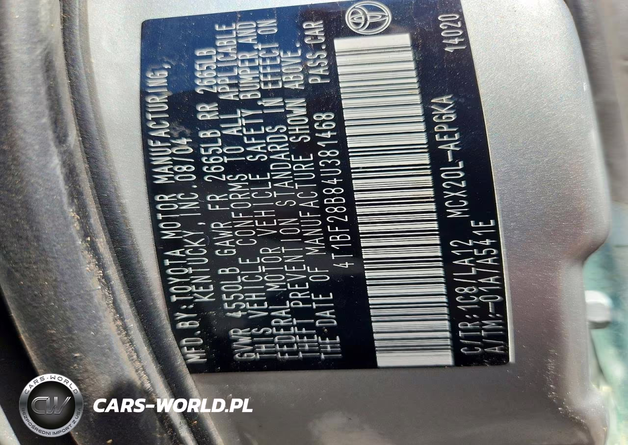 2004 Toyota Avalon Xls VIN:4T1BF28B84U381468 - 13