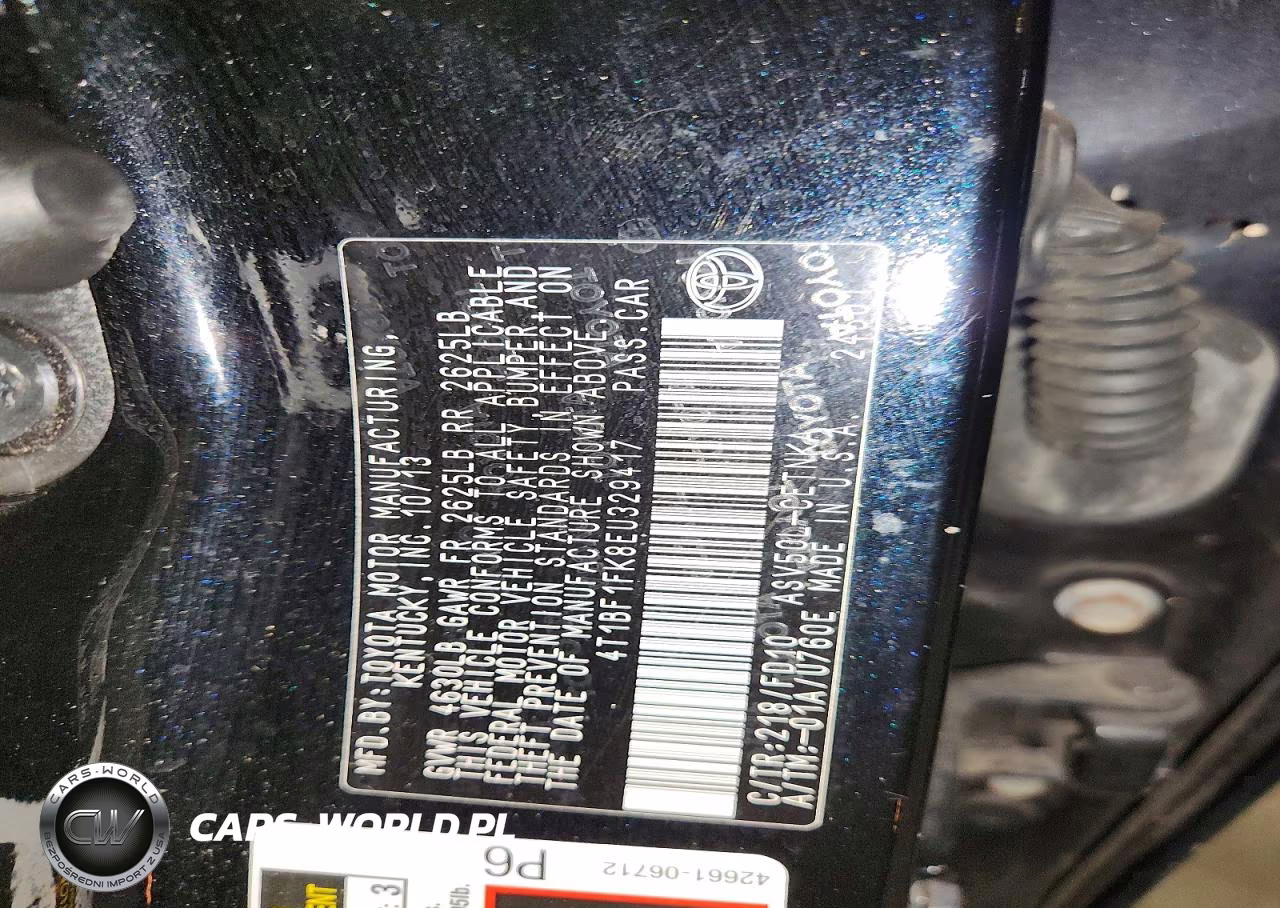 2014 Toyota Camry Le VIN:4T1BF1FK8EU329417 - 12