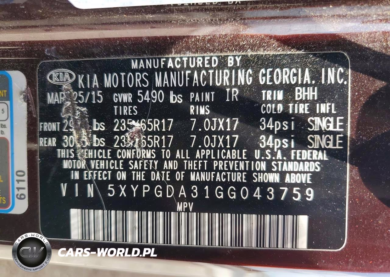 2016 Kia Sorento Lx VIN:5XYPGDA31GG043759 - 13