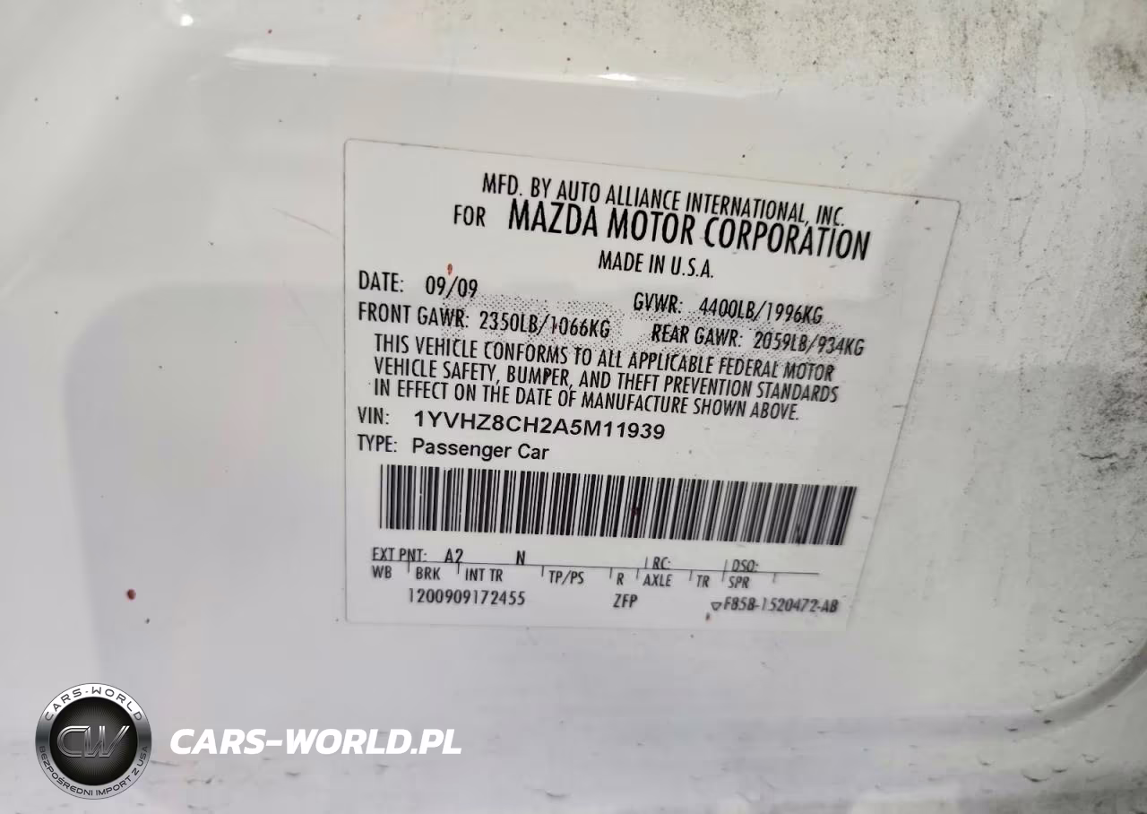 2010 Mazda 6 I VIN:1YVHZ8CH2A5M11939 - 12