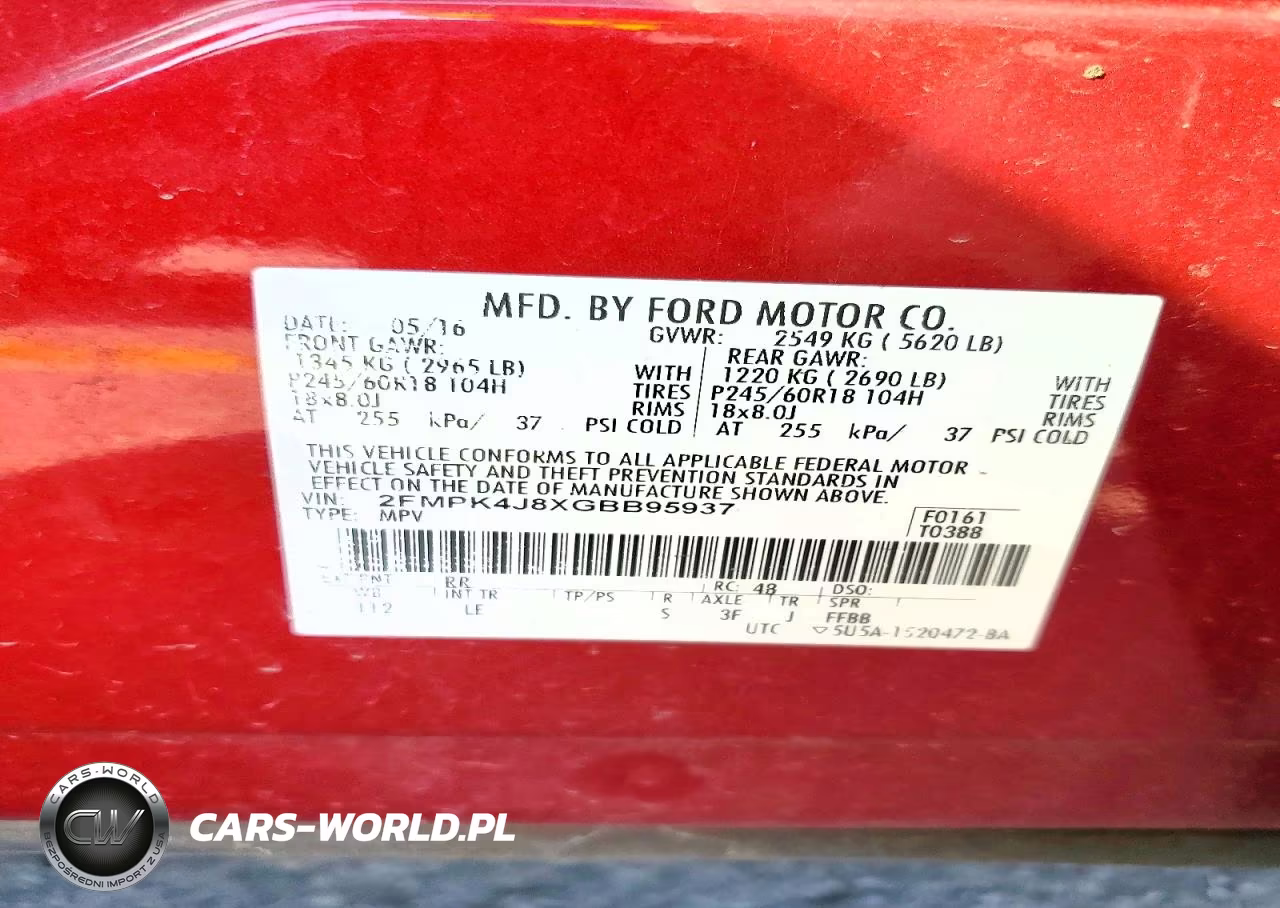 2016 Ford Edge Sel VIN:2FMPK4J8XGBB95937 - 13