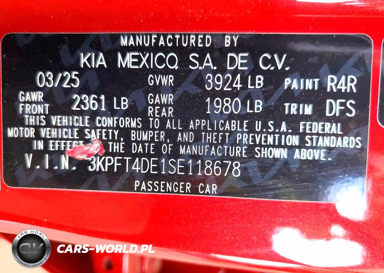 2025 Kia K4 Lxs VIN:3KPFT4DE1SE118678 - 12