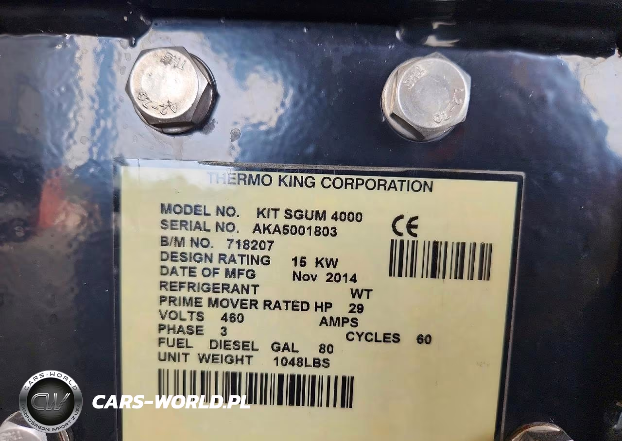 2014 Thermoking Kit Sgum 4000 Refrigeration Unit VIN:AKA5001803 - 10