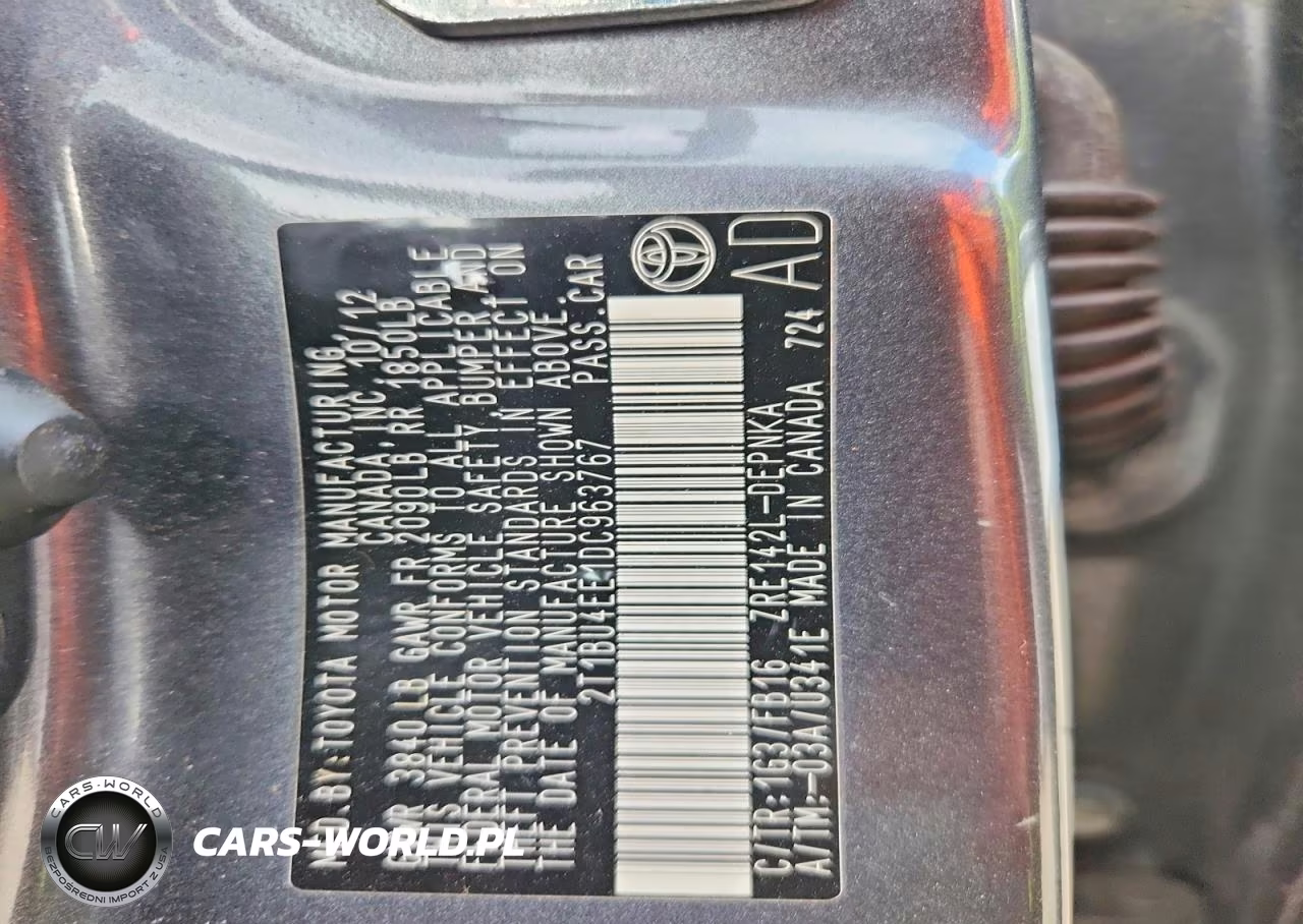 2013 Toyota Corolla Le VIN:2T1BU4EE1DC963767 - 12