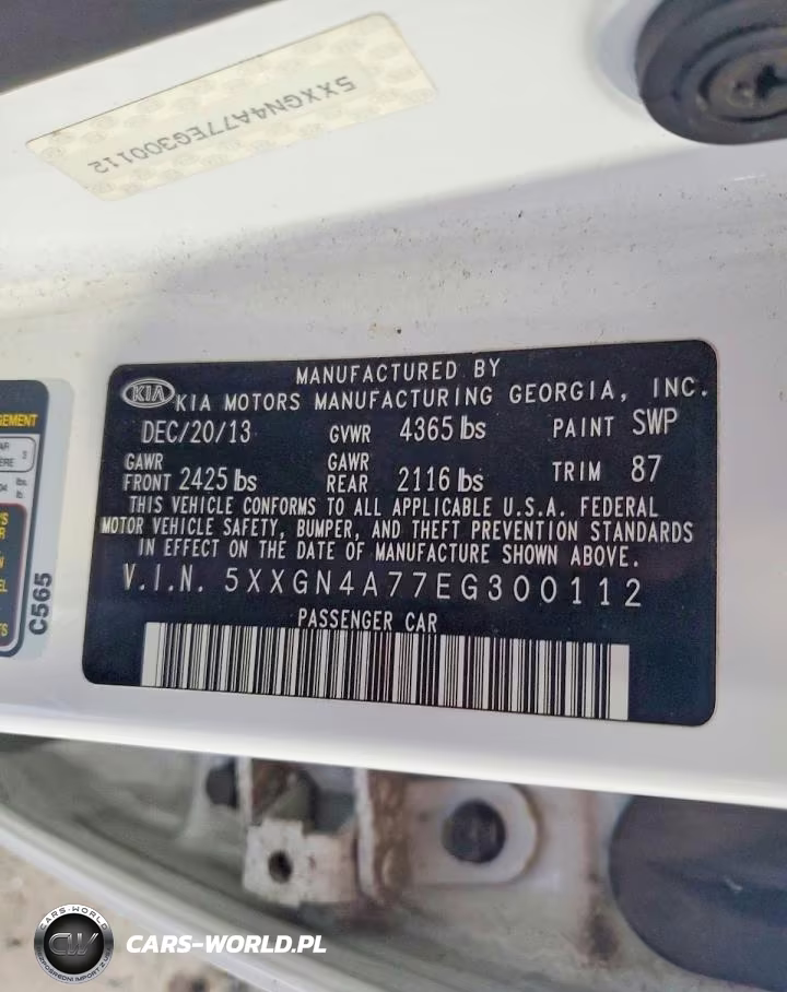 2014 Kia Optima Ex VIN:5XXGN4A77EG300112 - 12