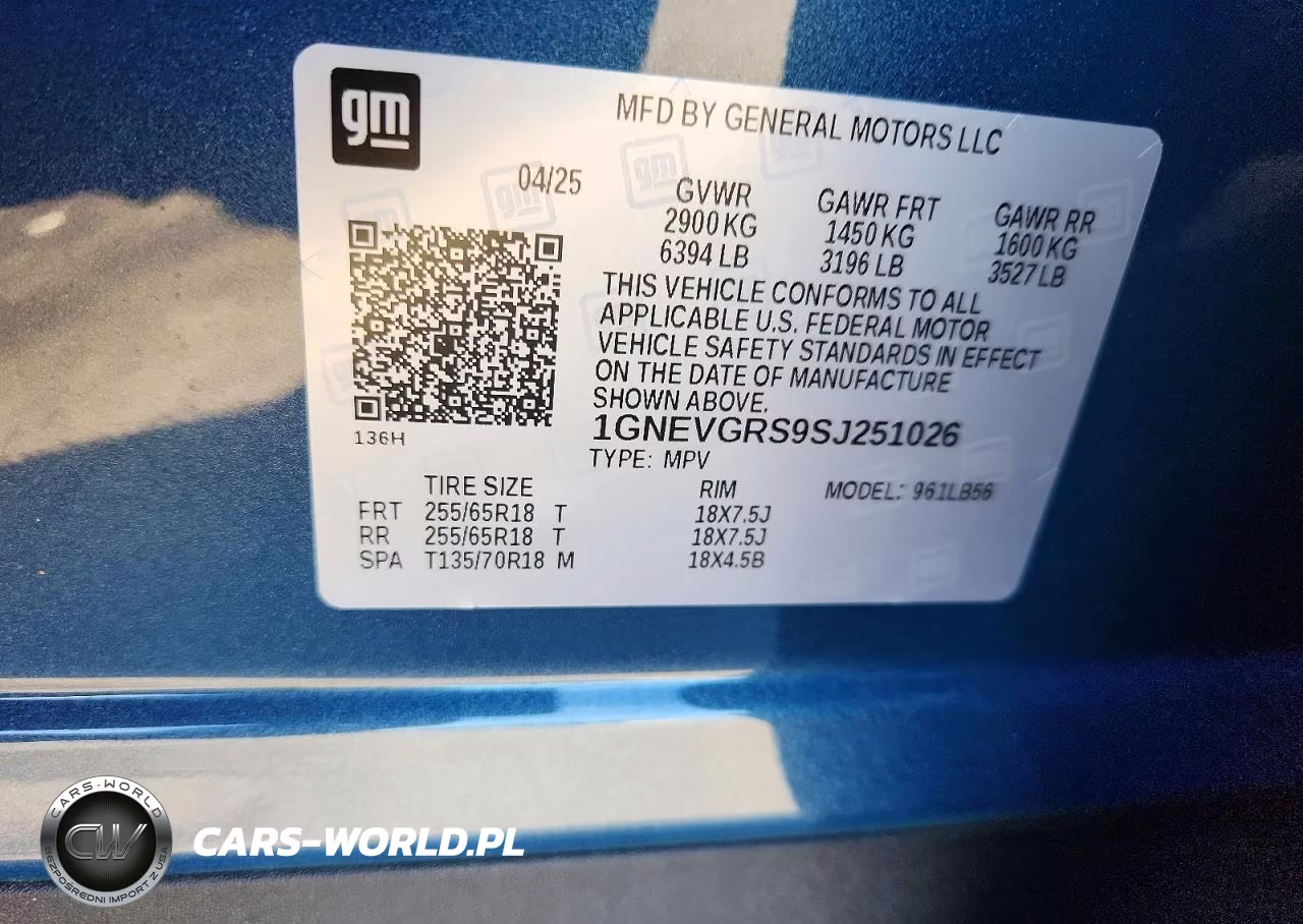 2025 Chevrolet Traverse Lt VIN:1GNEVGRS9SJ251026 - 14