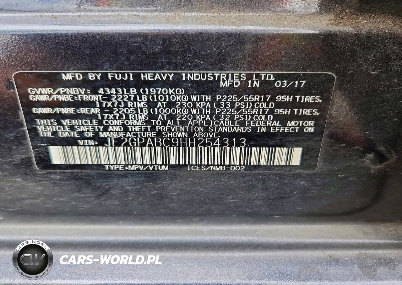 2017 Subaru Crosstrek Premium VIN:JF2GPABC9HH254313 - 13