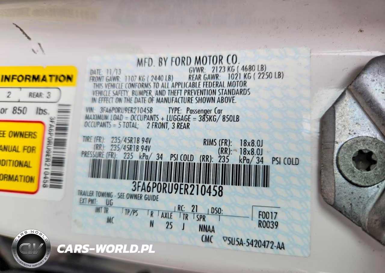 2014 Ford Fusion Titanium Hev VIN:3FA6P0RU9ER210458 - 12
