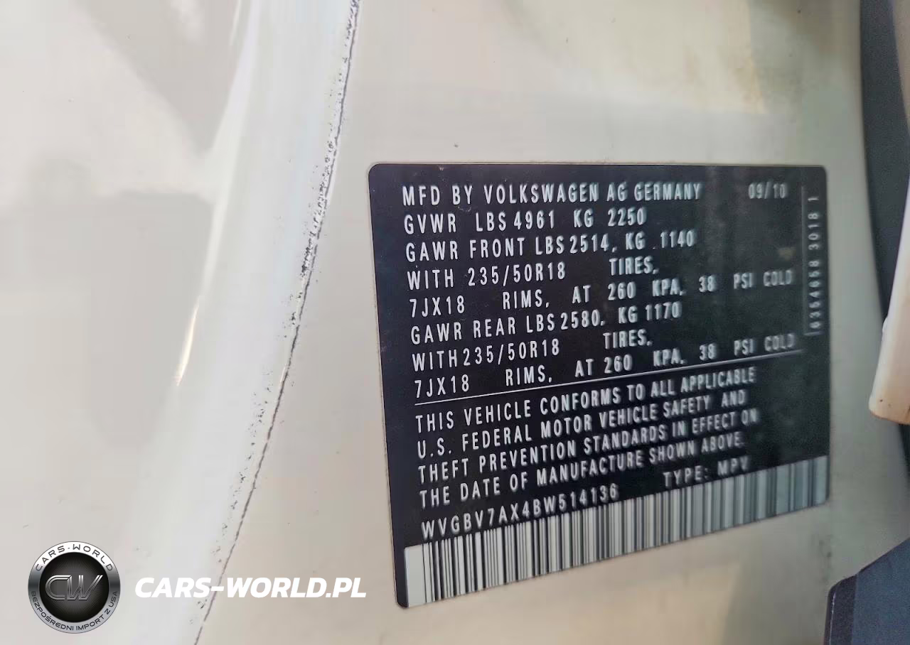 2011 Volkswagen Tiguan S VIN:WVGBV7AX4BW514136 - 13