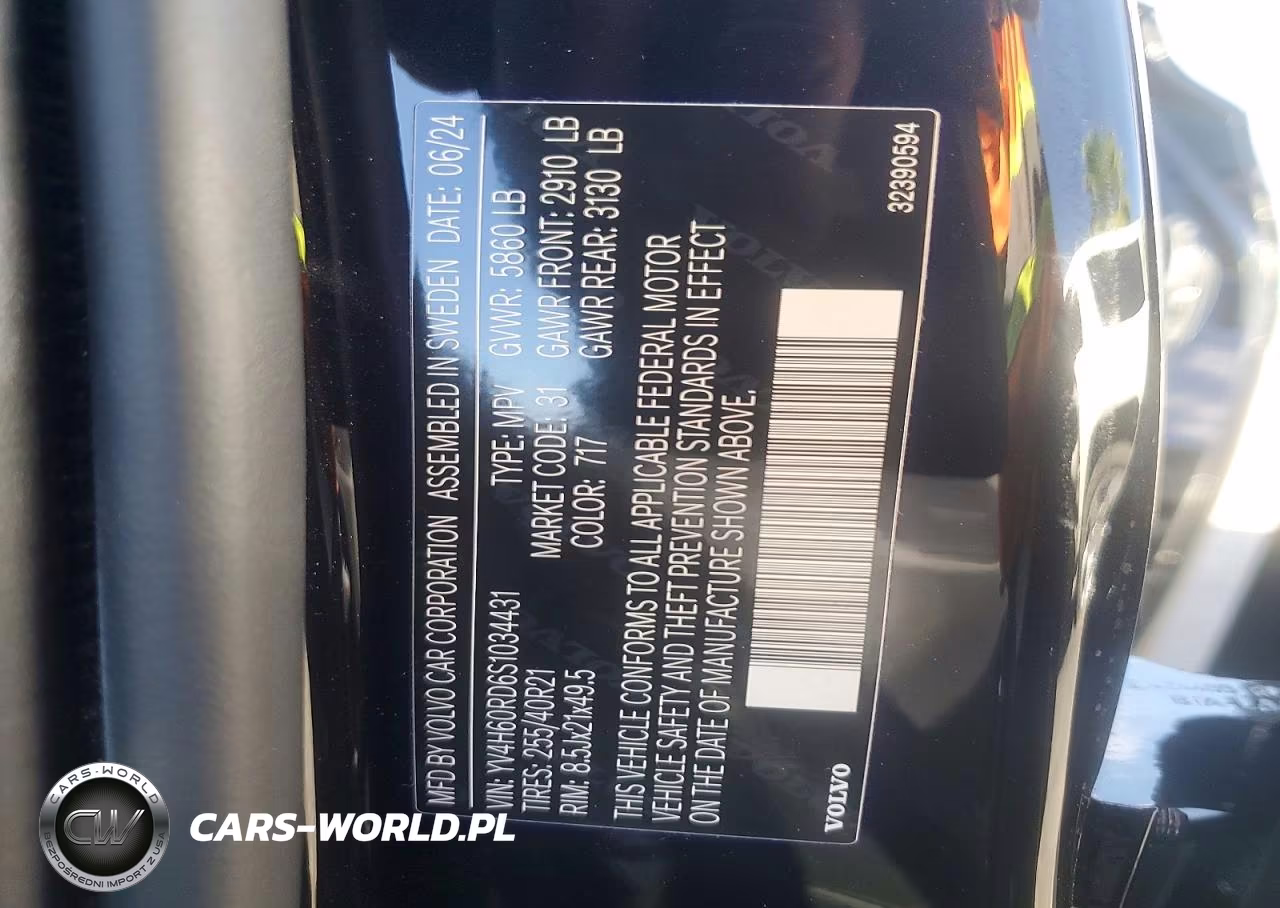 2025 Volvo Xc60 Ultra VIN:YV4H60RD6S1034431 - 14
