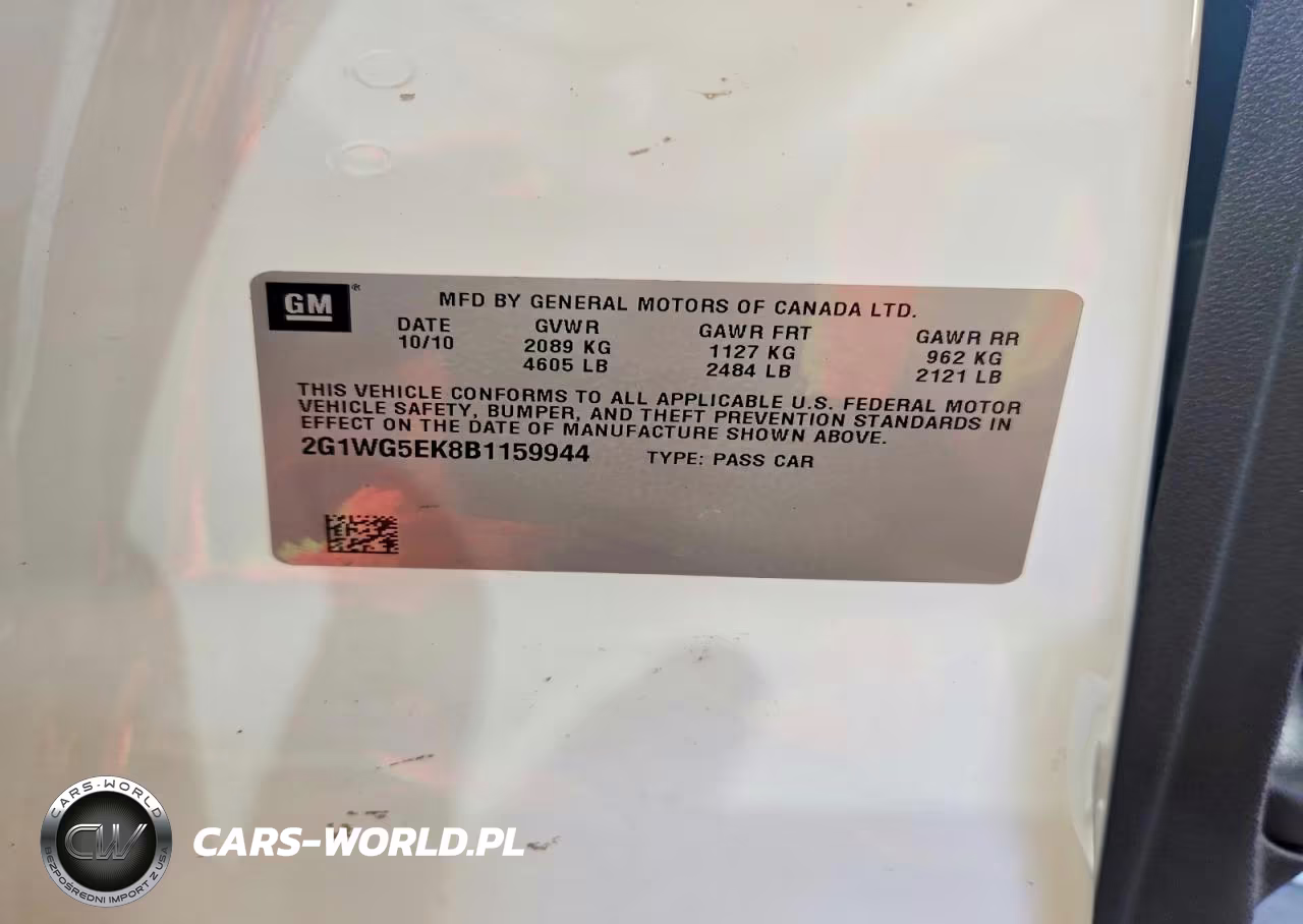 2011 Chevrolet Impala Lt VIN:2G1WG5EK8B1159944 - 12