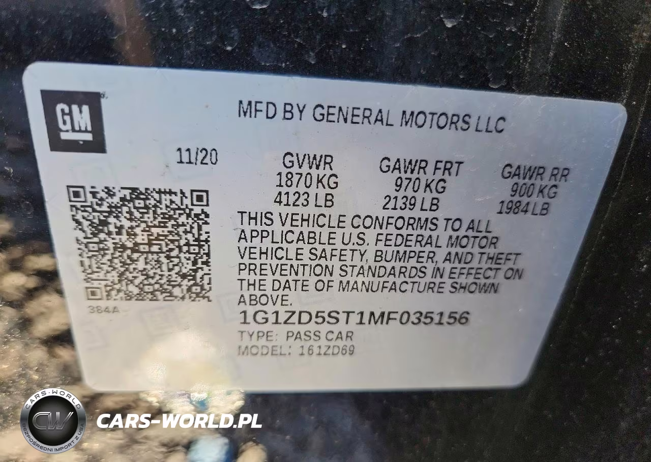 2021 Chevrolet Malibu Lt VIN:1G1ZD5ST1MF035156 - 12