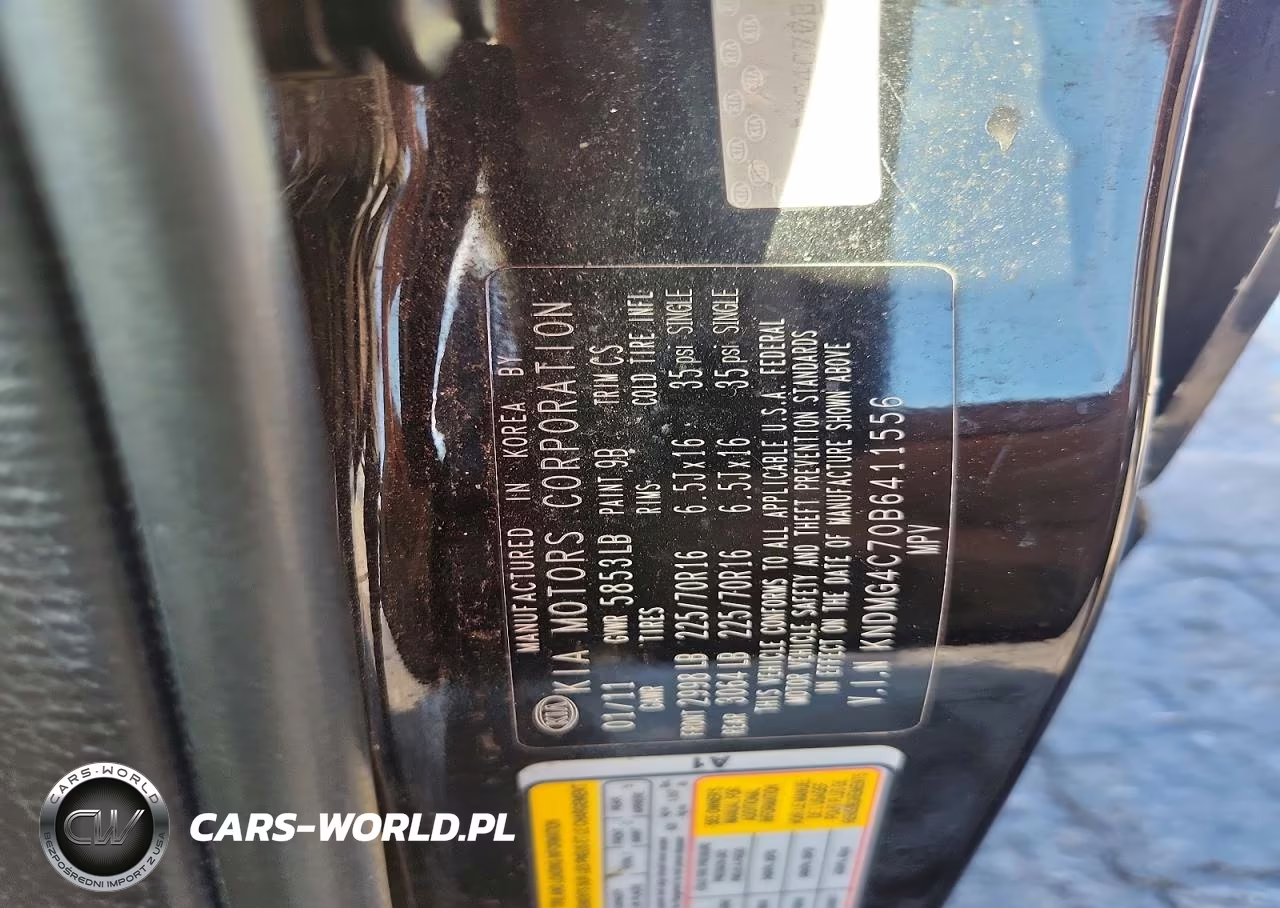 2011 Kia Sedona Lx VIN:KNDMG4C70B6411556 - 13