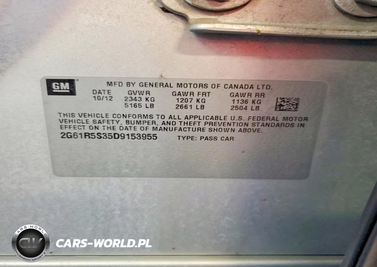 2013 Cadillac Xts Luxury Collection VIN:2G61R5S35D9153955 - 12