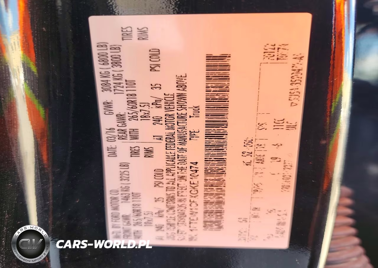 2016 Ford F150 Supercrew VIN:1FTEW1CFXGKE10474 - 12