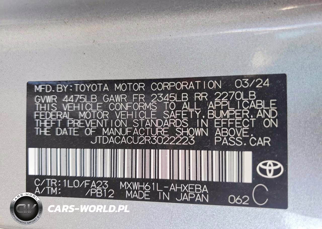 2024 Toyota Prius Prime Se VIN:JTDACACU2R3022223 - 12