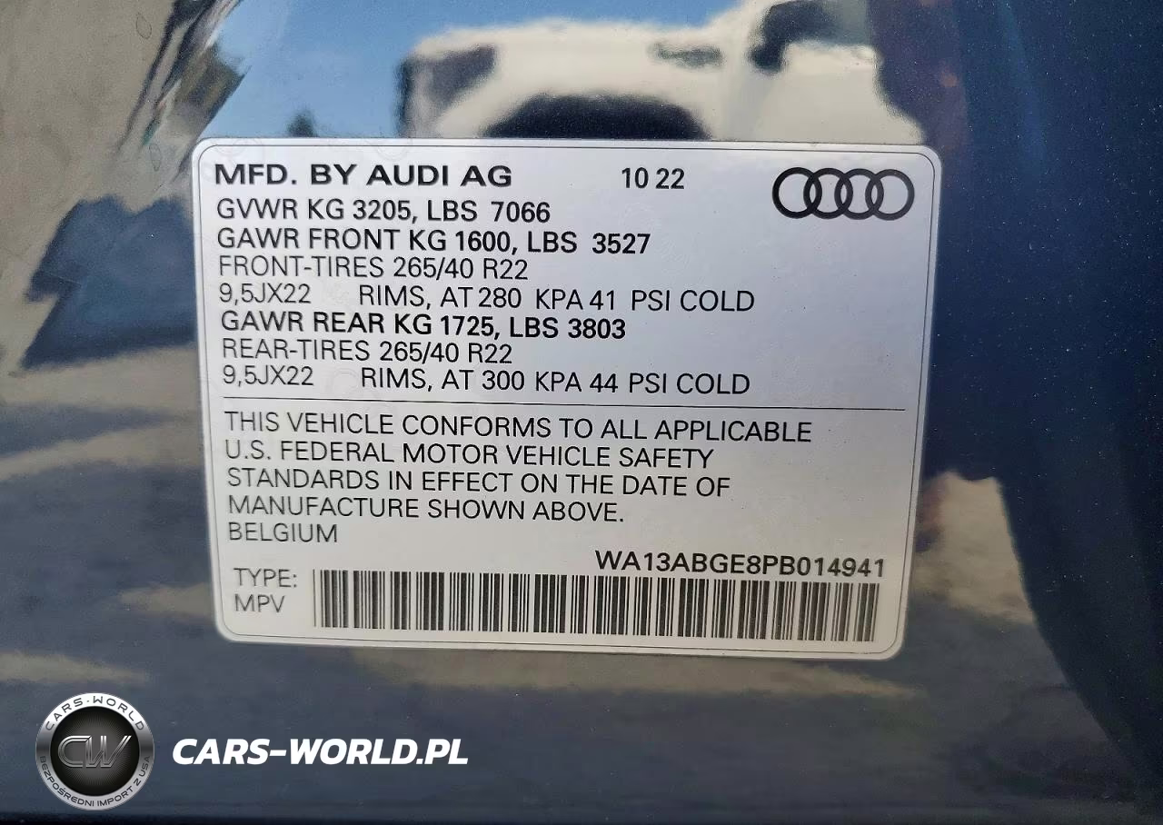 2023 Audi E-Tron Sportback Prestige VIN:WA13ABGE8PB014941 - 13