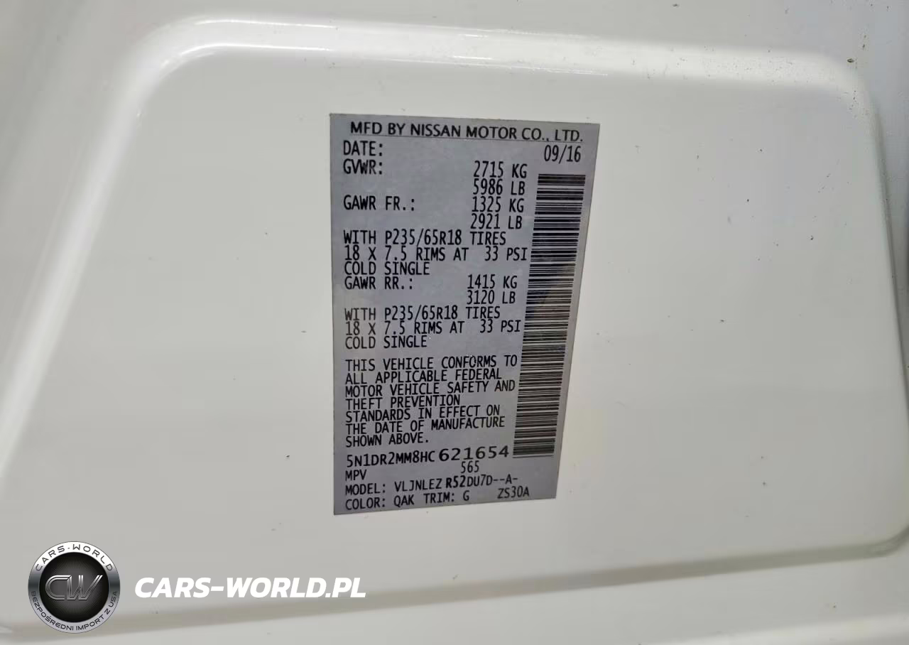 2017 Nissan Pathfinder Sv VIN:5N1DR2MM8HC621654 - 13