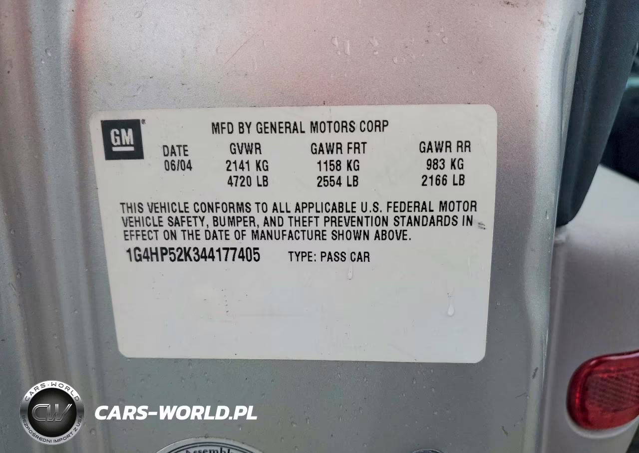 2004 Buick Lesabre Custom VIN:1G4HP52K344177405 - 12