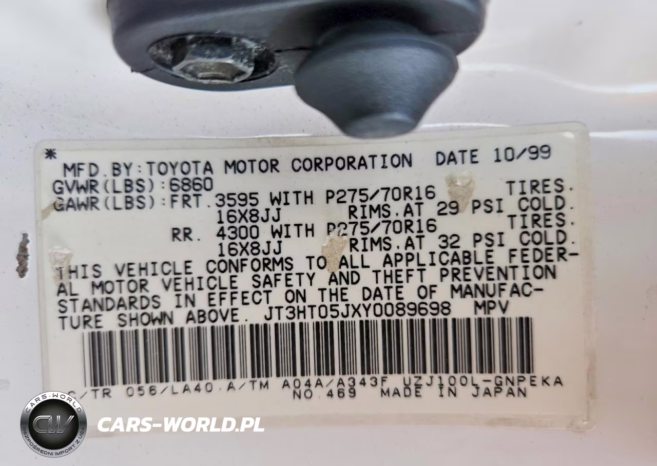 2000 Toyota Land Cruiser Base VIN:JT3HT05JXY0089698 - 14