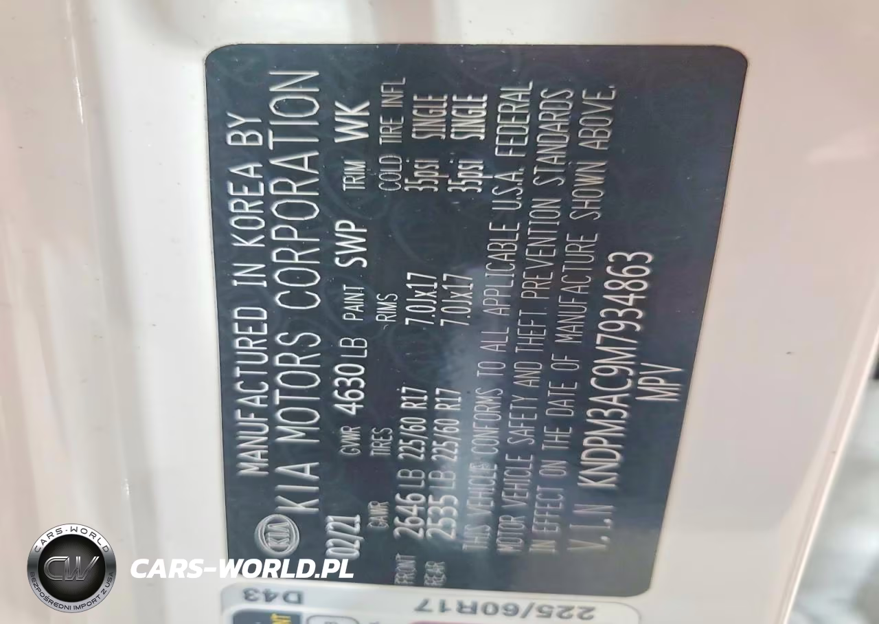 2021 Kia Sportage Lx VIN:KNDPM3AC9M7934863 - 13