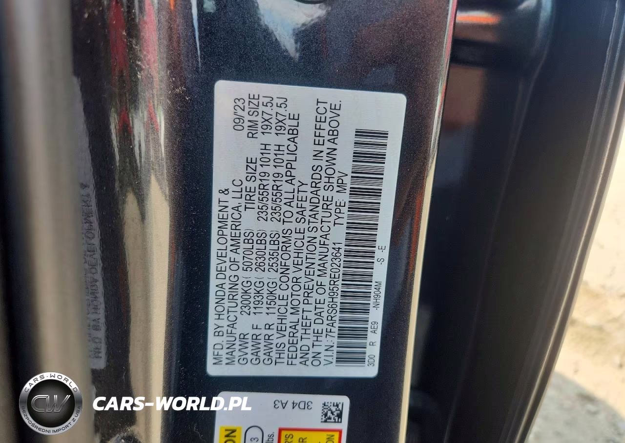 2024 Honda Cr-V Hybrid Sport Touring VIN:7FARS6H95RE023641 - 13