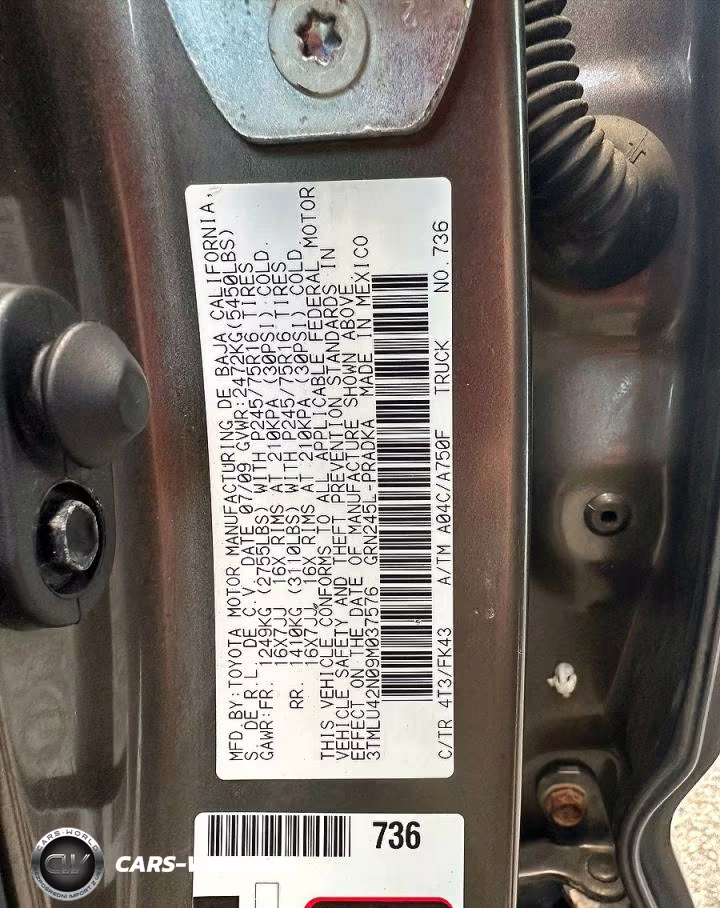 2009 Toyota Tacoma V6 VIN:3TMLU42N09M037576 - 10