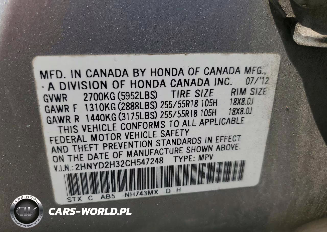 2012 Acura Mdx Technology VIN:2HNYD2H32CH547248 - 14