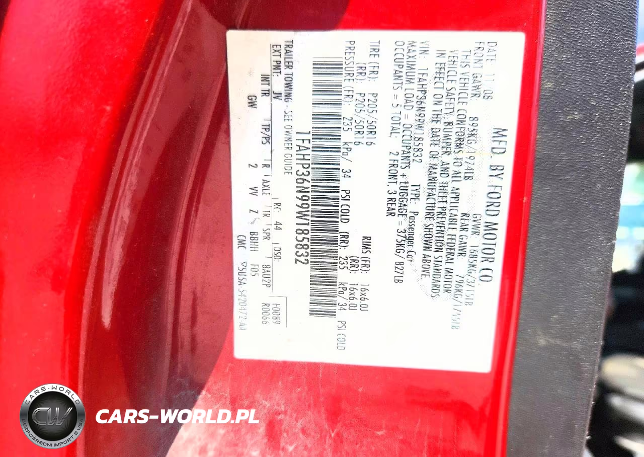 2009 Ford Focus Ses VIN:1FAHP36N99W185832 - 13