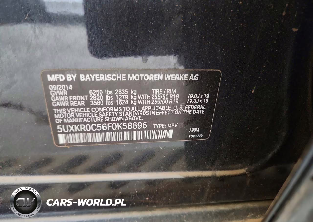 2015 BMW X5 xDrive35I VIN:5UXKR0C56F0K58696 - 13
