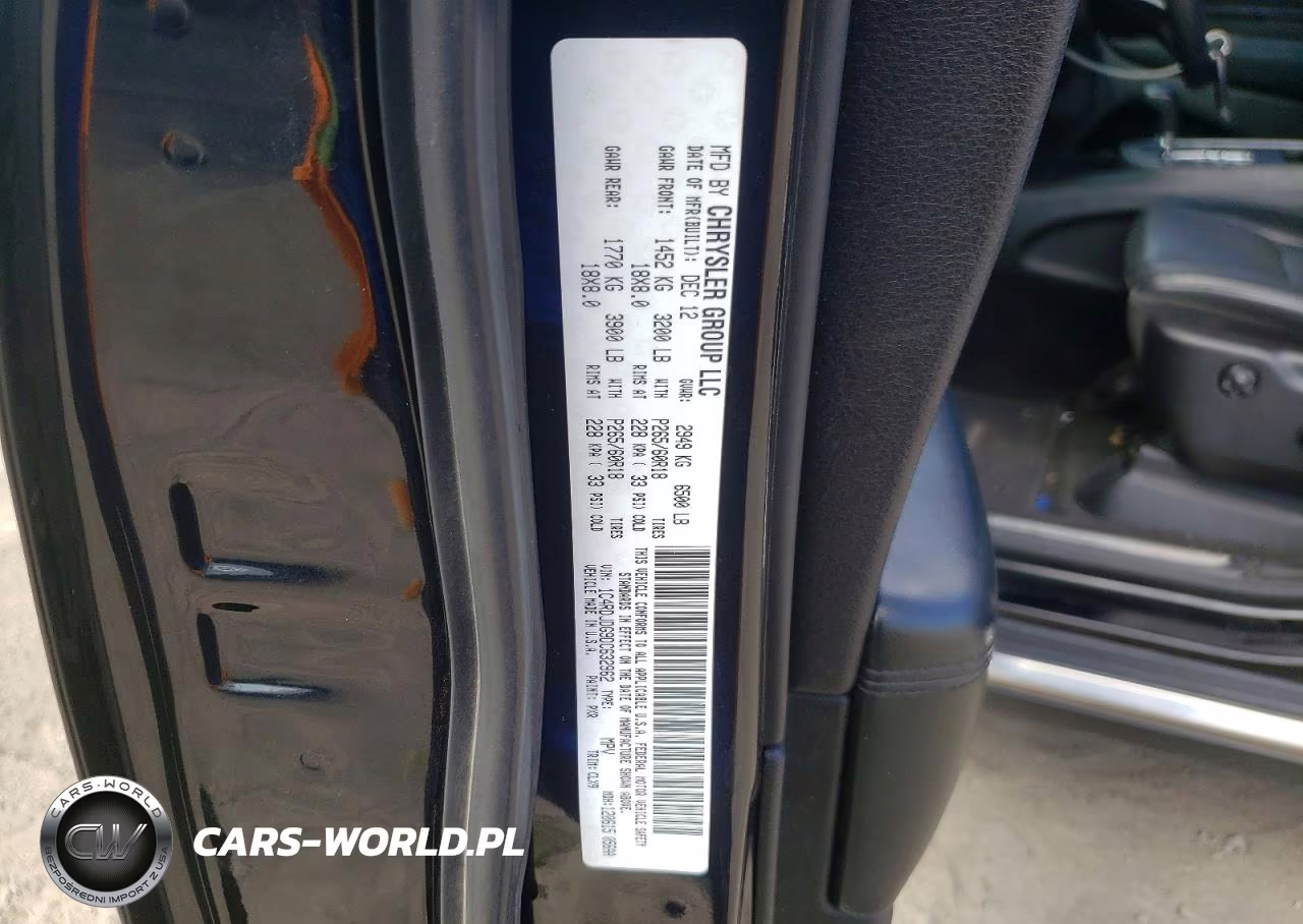 2013 Dodge Durango Crew VIN:1C4RDJDG9DC632962 - 12