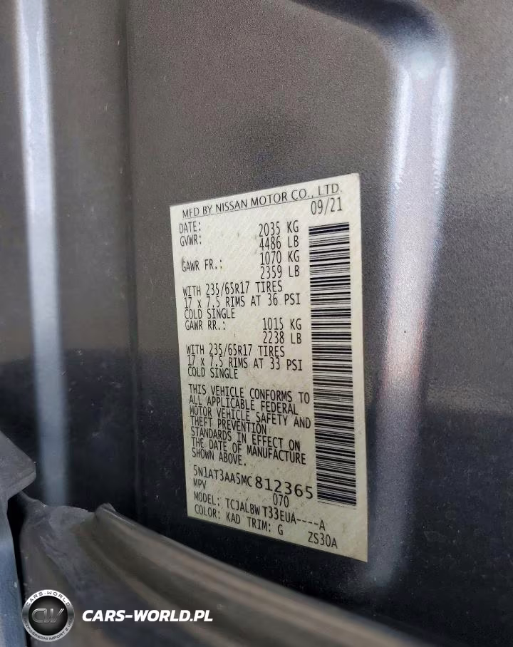 2021 Nissan Rogue S VIN:5N1AT3AA5MC812365 - 14