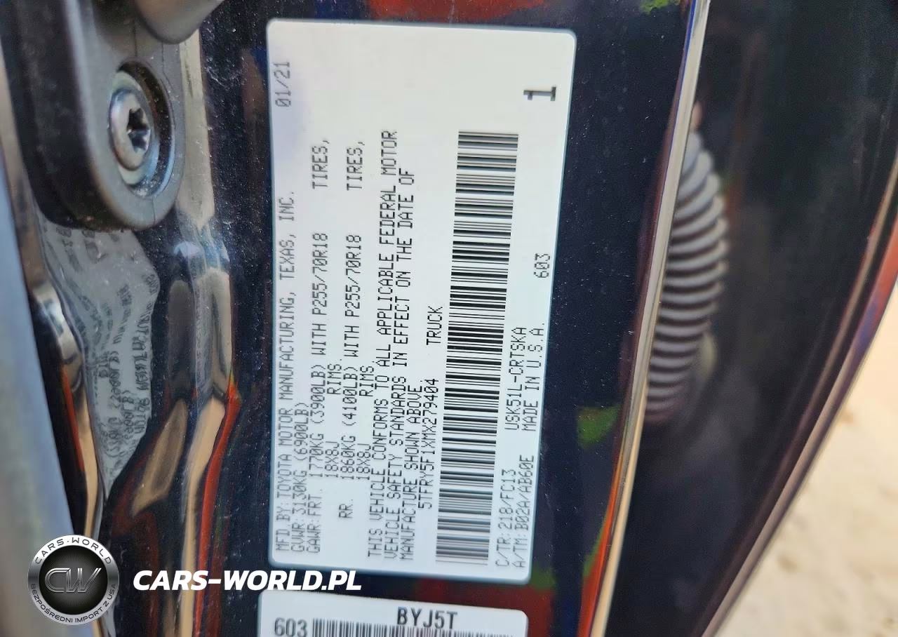 2021 Toyota Tundra Sr5 VIN:5TFRY5F1XMX279404 - 12
