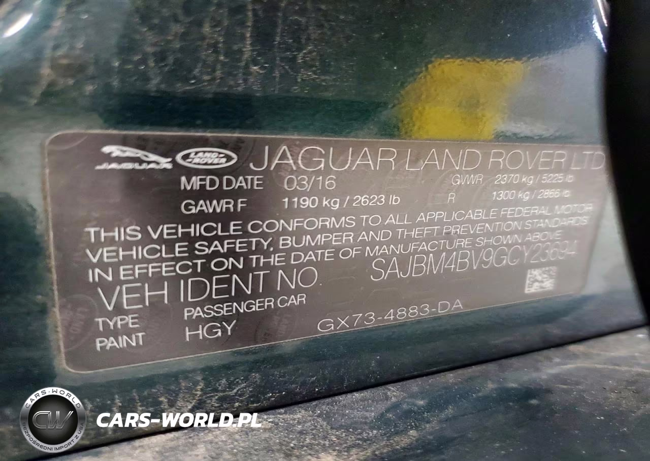 2016 Jaguar Xf S VIN:SAJBM4BV9GCY23694 - 12