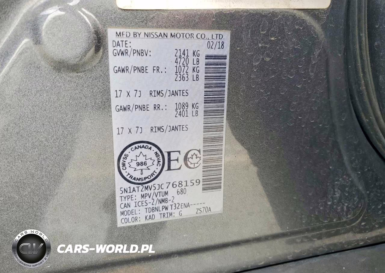 2018 Nissan Rogue S VIN:5N1AT2MV5JC768159 - 13