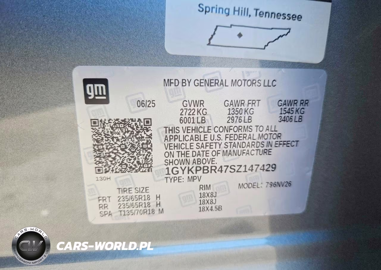 2025 Cadillac Xt6 Luxury VIN:1GYKPBR47SZ147429 - 13