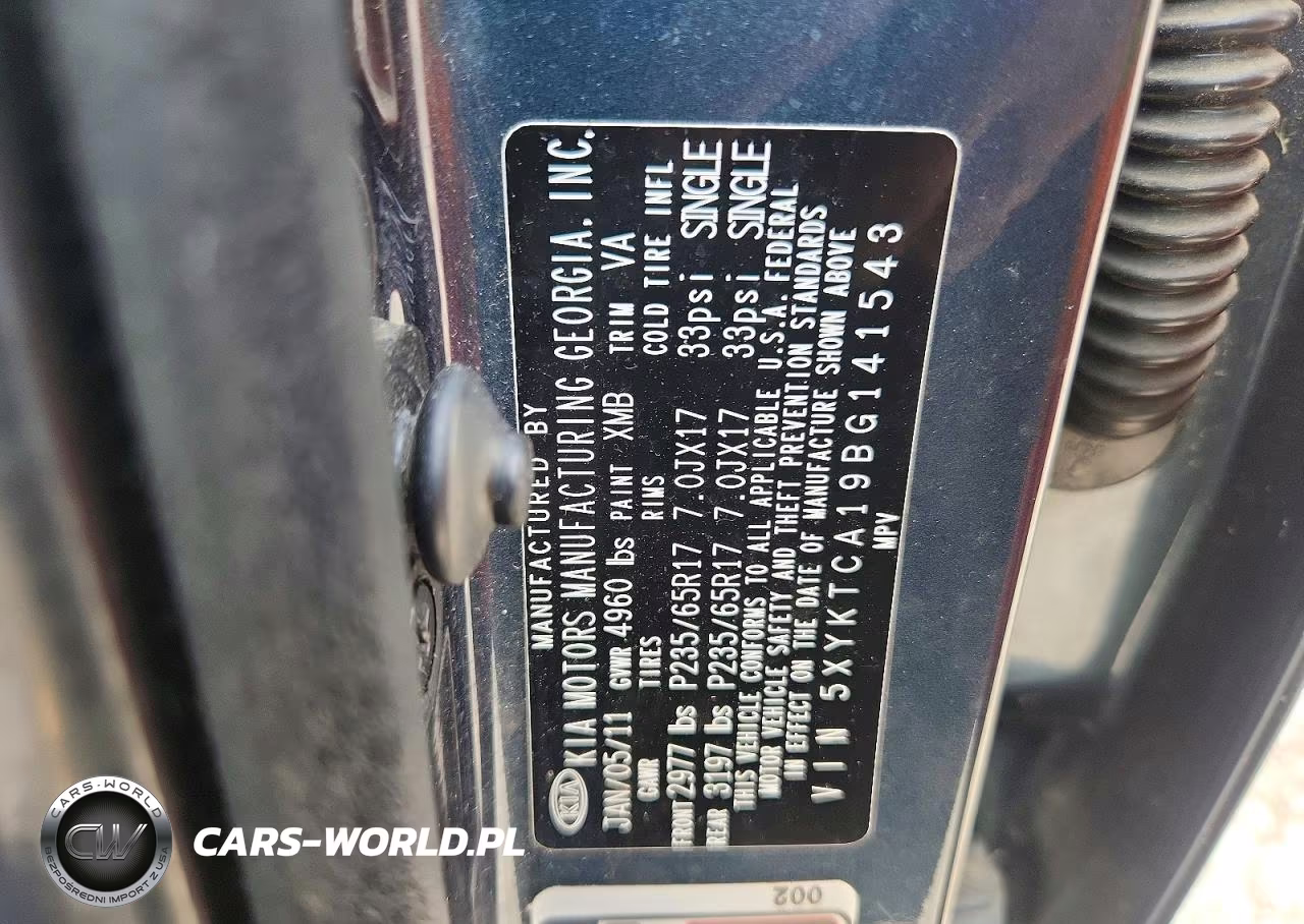 2011 Kia Sorento Lx VIN:5XYKTCA19BG141543 - 13