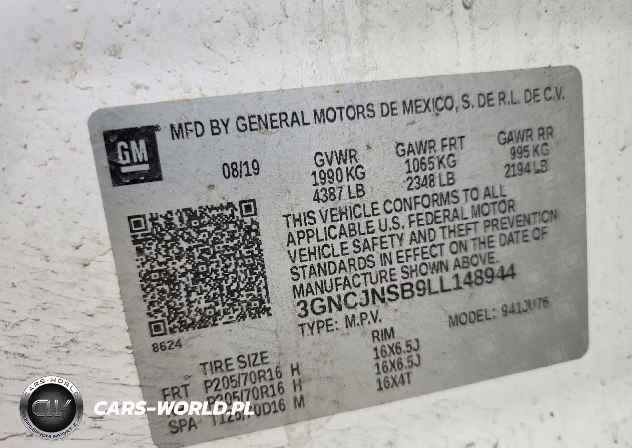2020 Chevrolet Trax Ls VIN:3GNCJNSB9LL148944 - 13