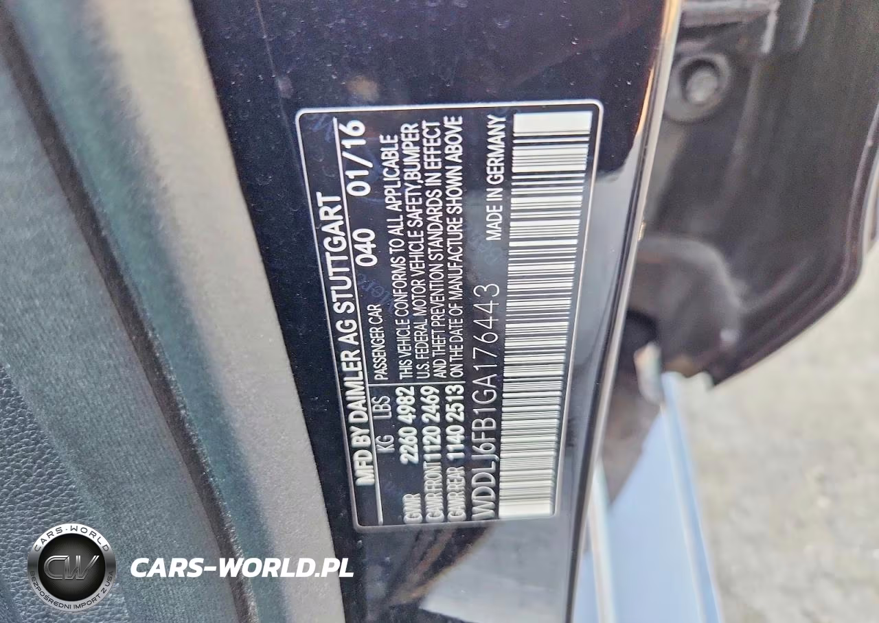 2016 Mercedes-Benz Cls 400 VIN:WDDLJ6FB1GA176443 - 12