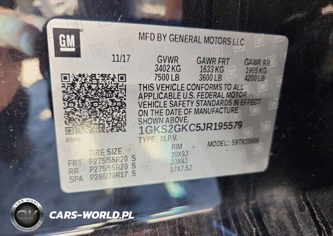 2018 GMC Yukon Xl K1500 Slt VIN:1GKS2GKC5JR195579 - 13