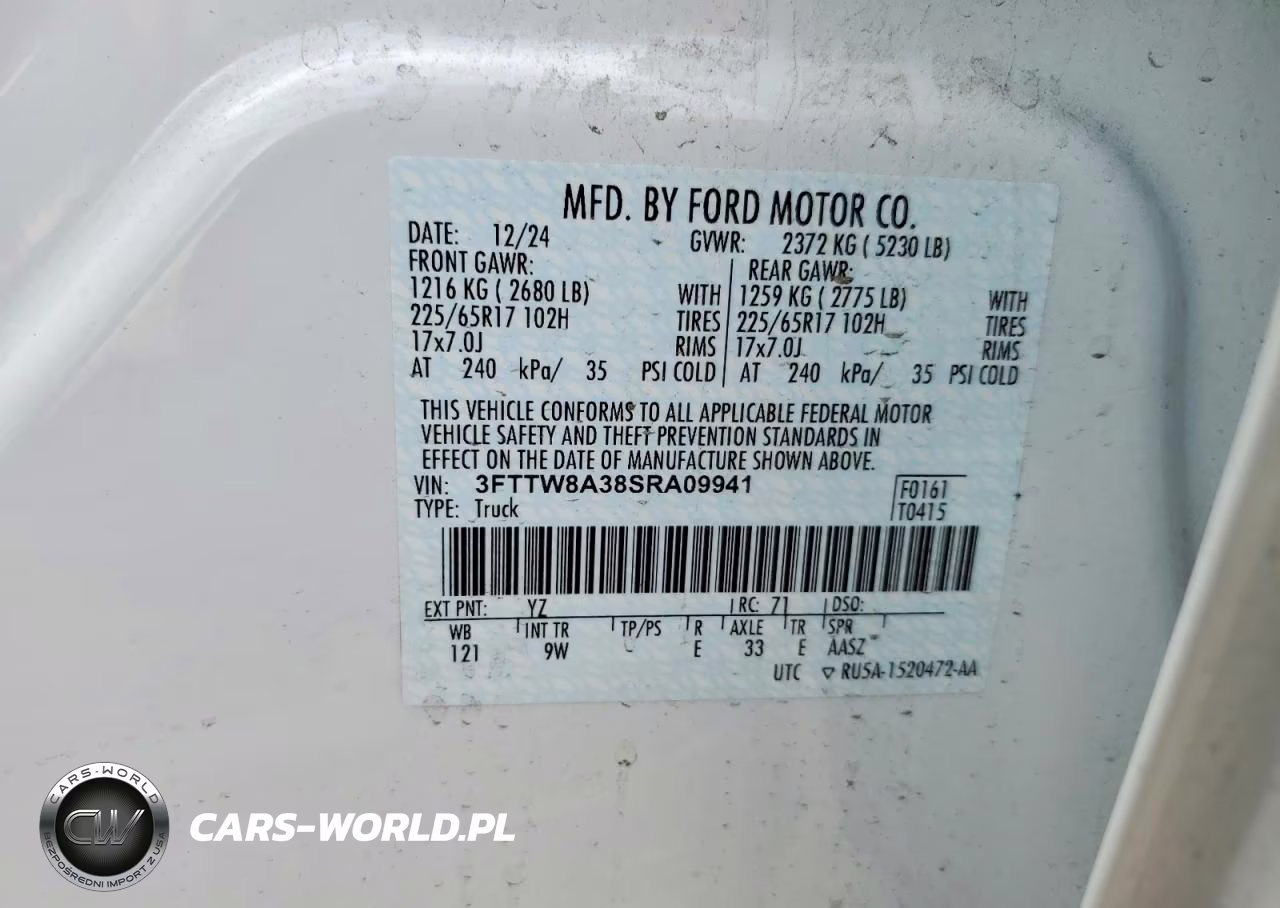 2025 Ford Maverick Xl VIN:3FTTW8A38SRA09941 - 13