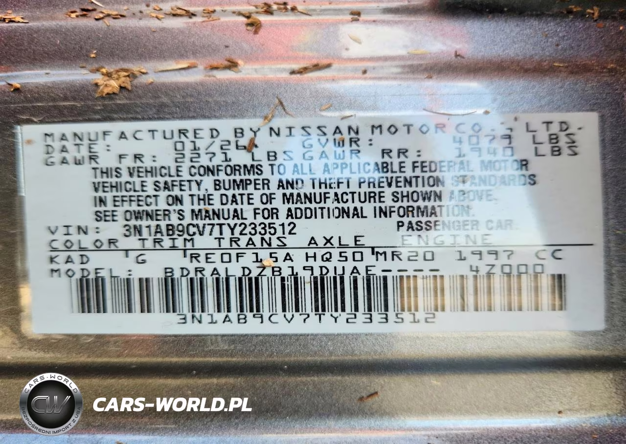 2026 Nissan Sentra Sv VIN:3N1AB9CV7TY233512 - 12