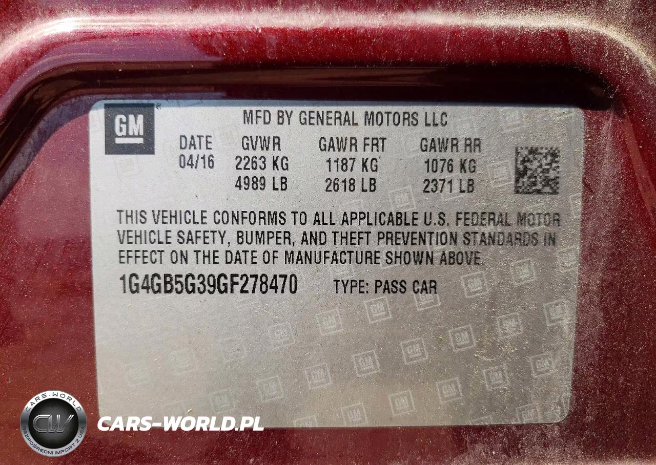 2016 Buick Lacrosse VIN:1G4GB5G39GF278470 - 12