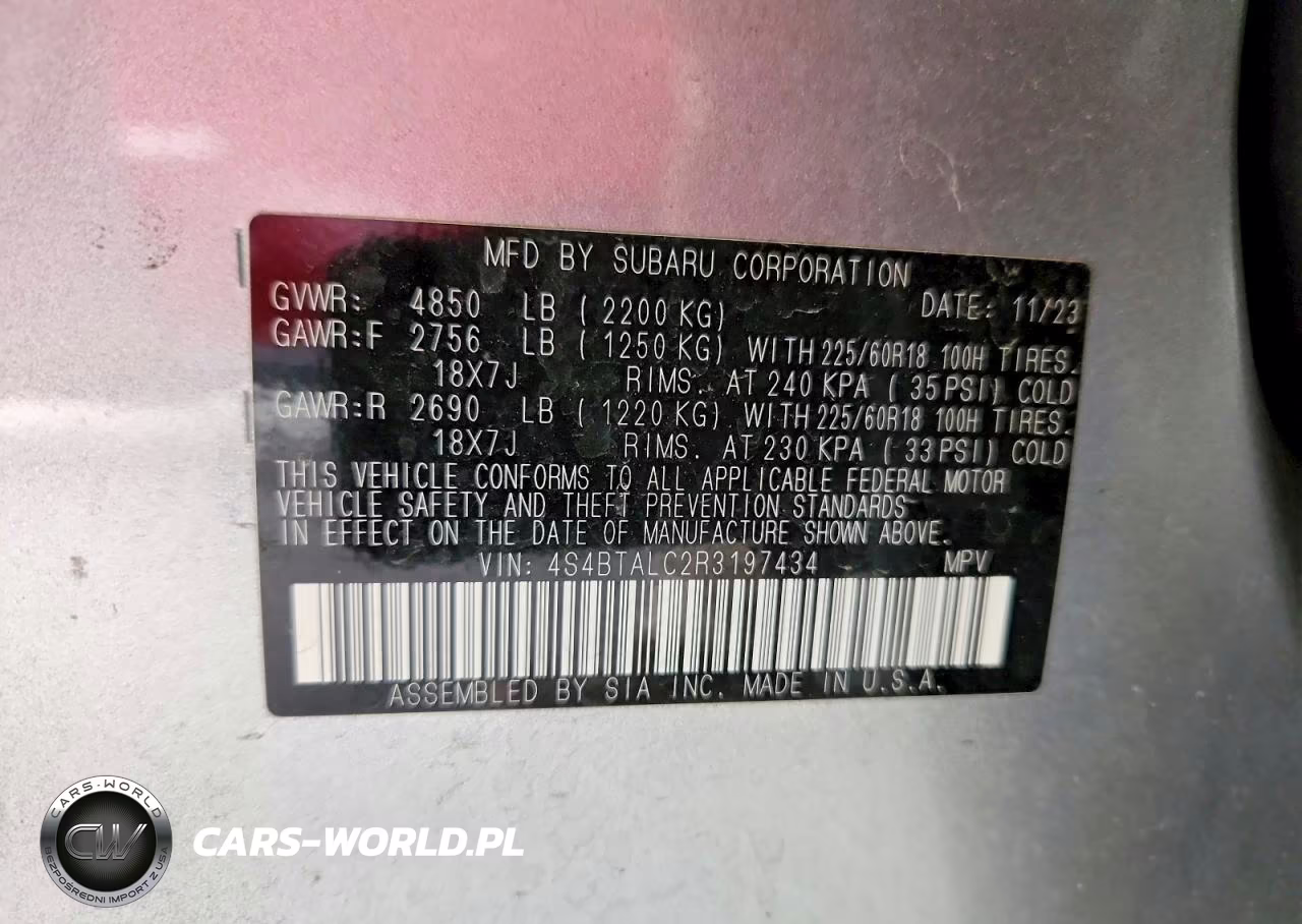2024 Subaru Outback Onyx Edition VIN:4S4BTALC2R3197434 - 13