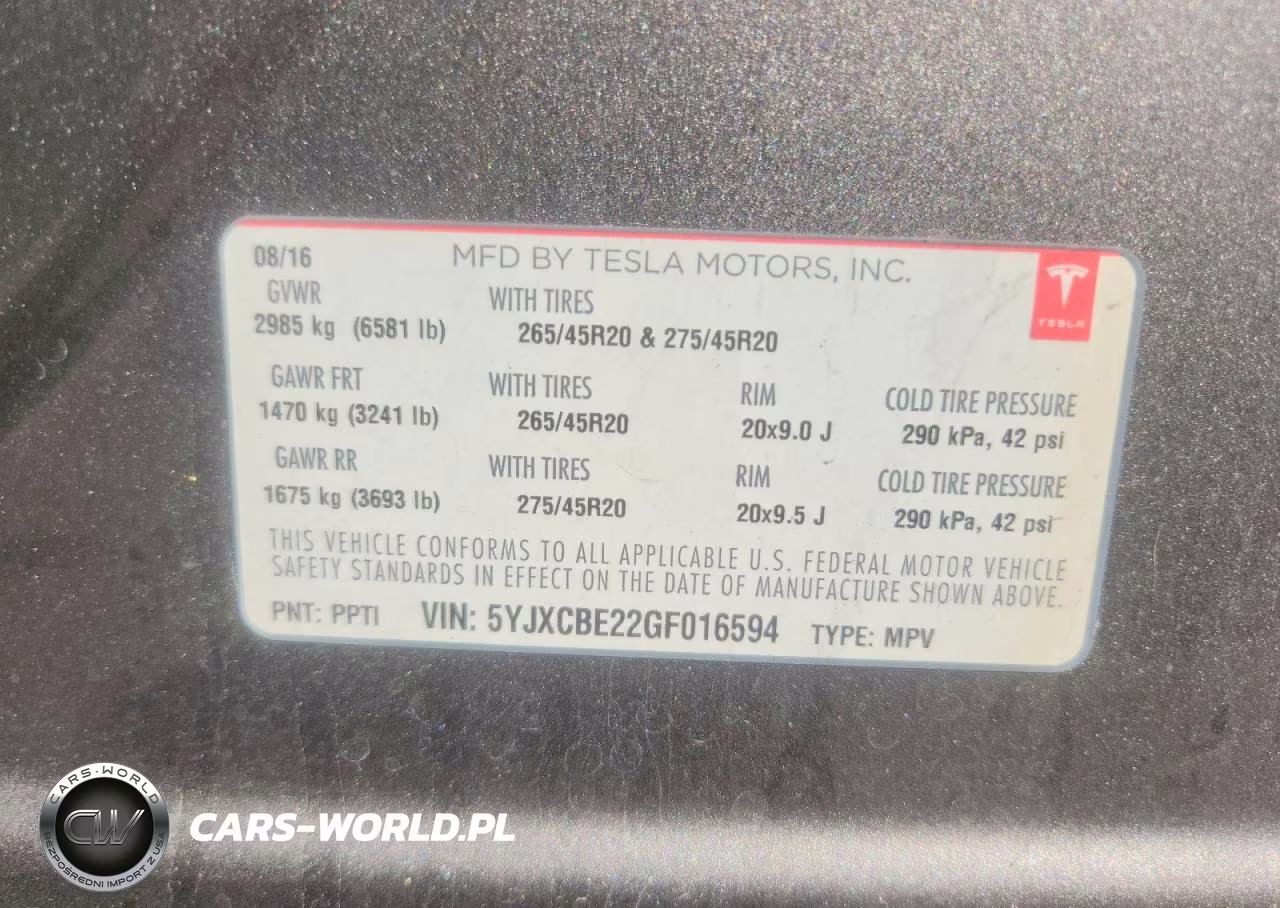 2016 Tesla Model X VIN:5YJXCBE22GF016594 - 13