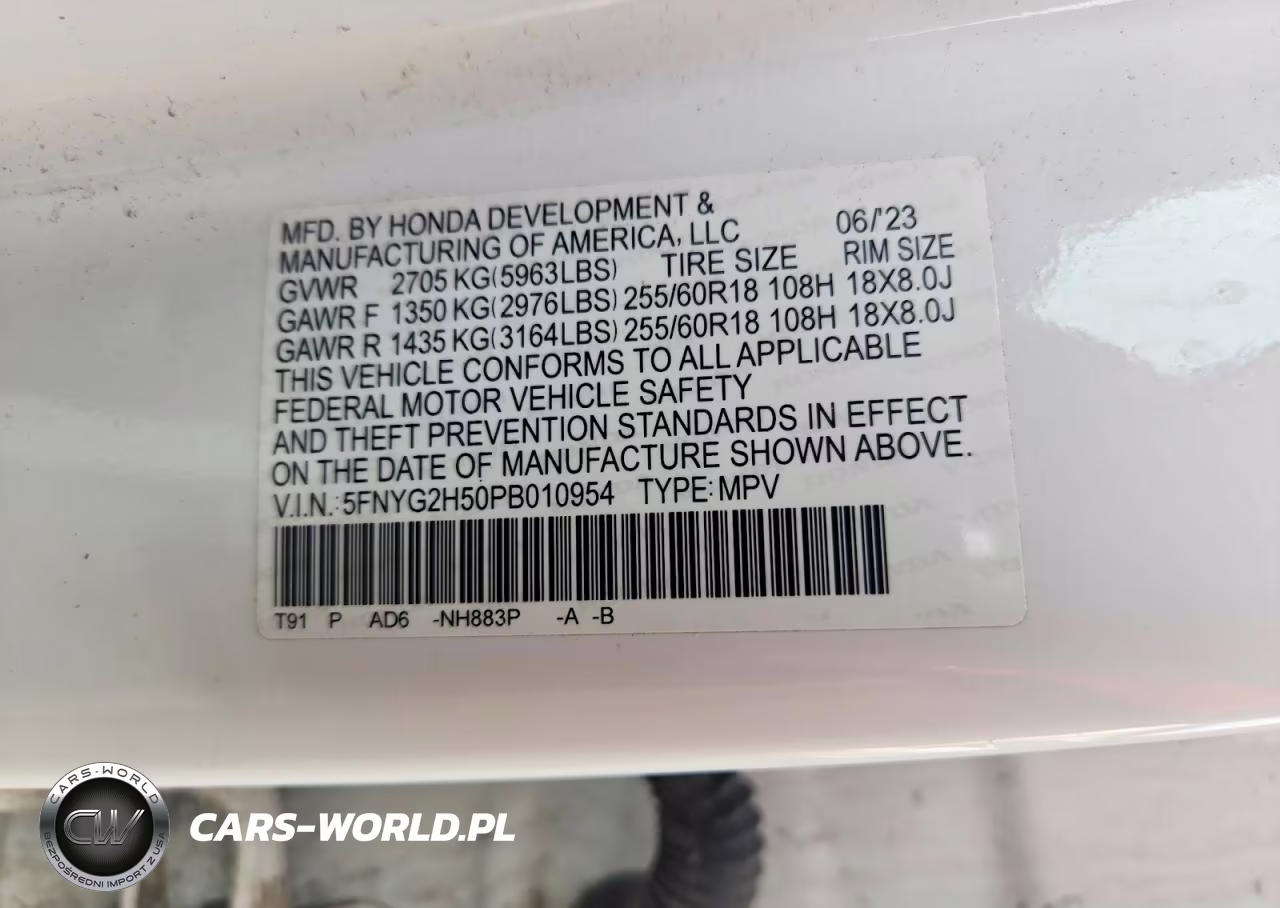 2023 Honda Pilot Exl VIN:5FNYG2H50PB010954 - 13