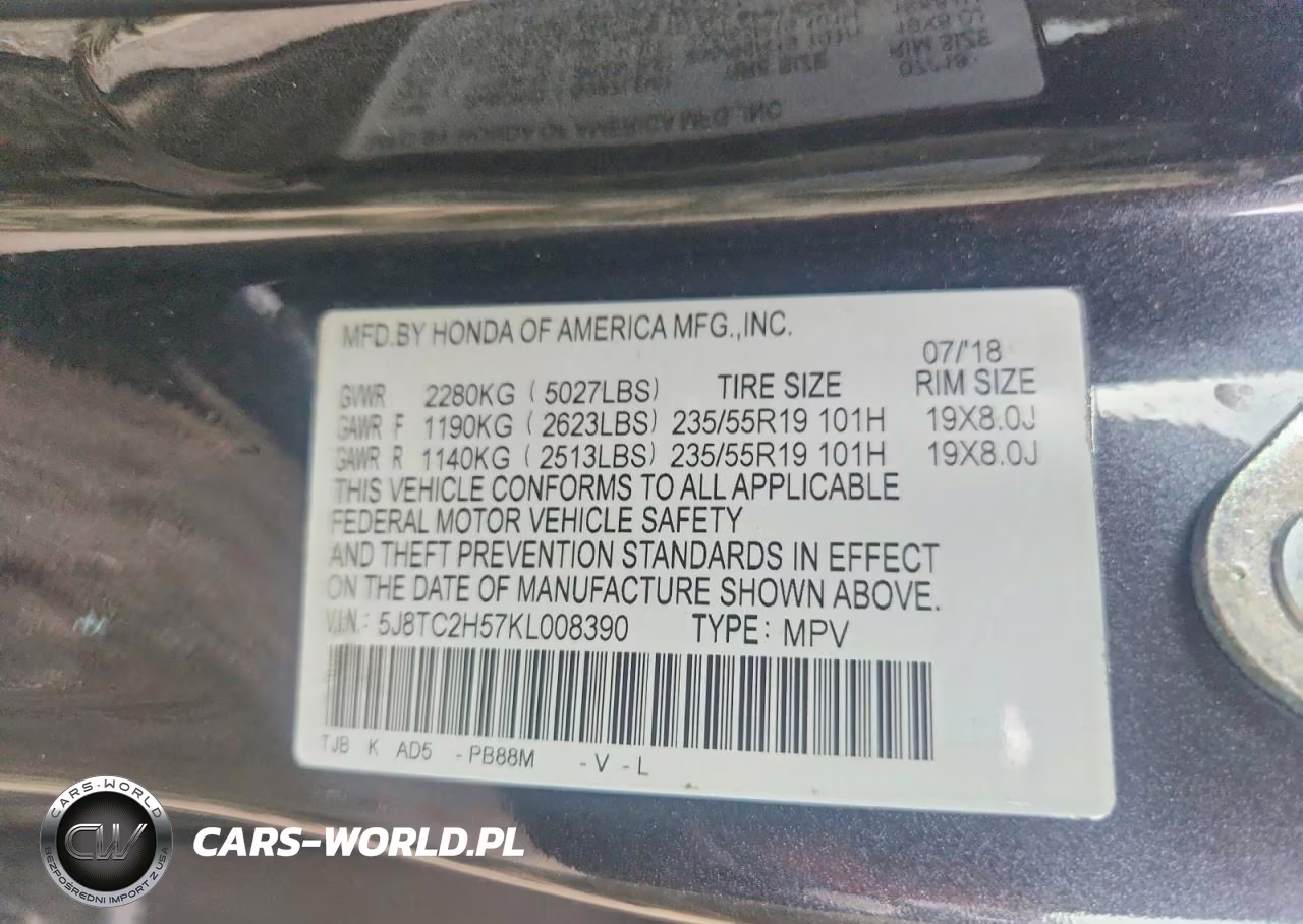 2019 Acura Rdx Technology VIN:5J8TC2H57KL008390 - 13