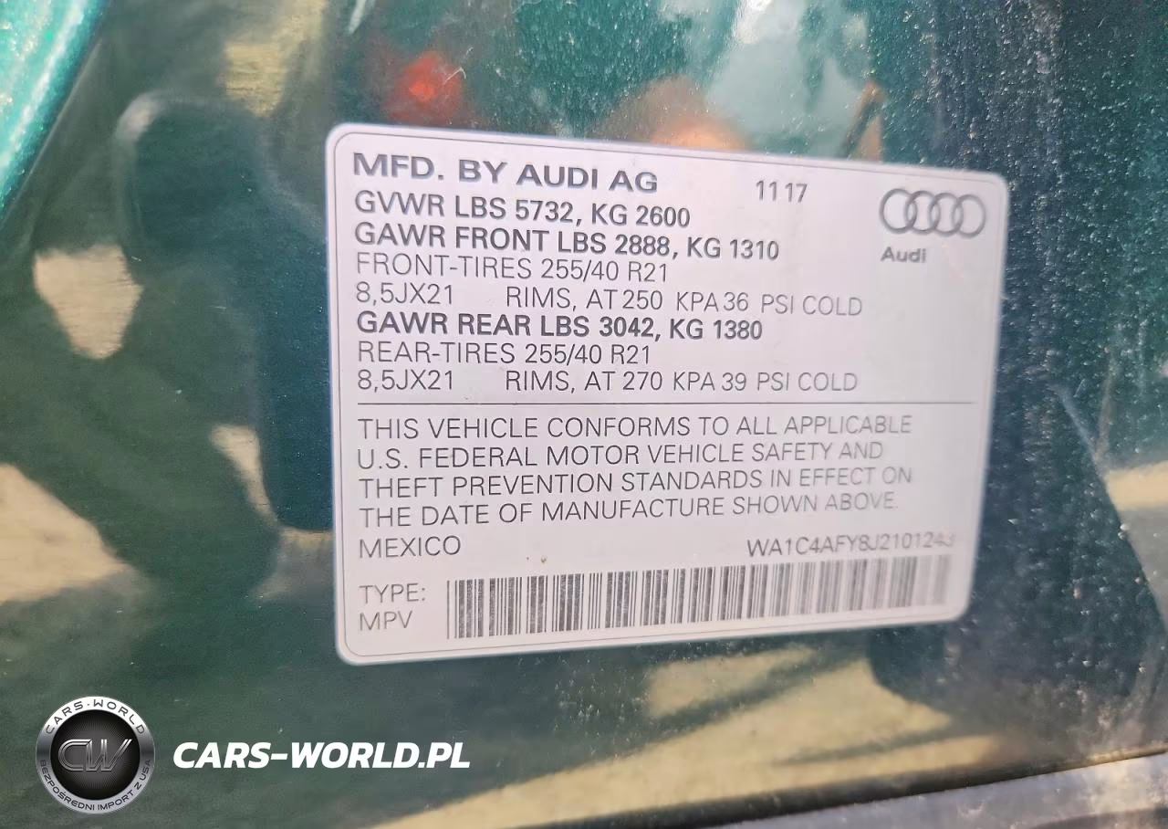 2018 Audi Sq5 Prestige VIN:WA1C4AFY8J2101243 - 13